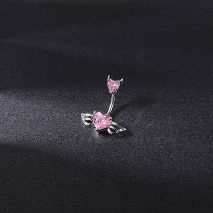 14g-demon-belly-button-rings-heart-crtstal-belly-navel-piercing