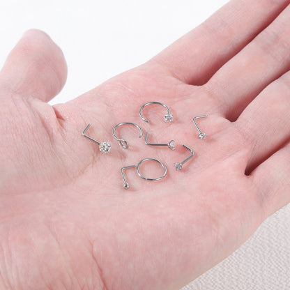 20pcs-set-20g-l-shaped-nose-stud-hoop-nose-rings-cz-nose-piercing