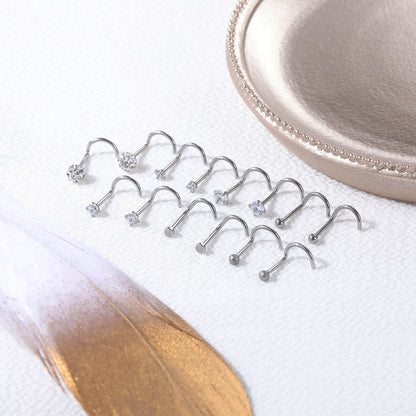 20pcs-set-20g-nose-corkscrew-stud-hoop-nose-rings-cz-nose-piercing