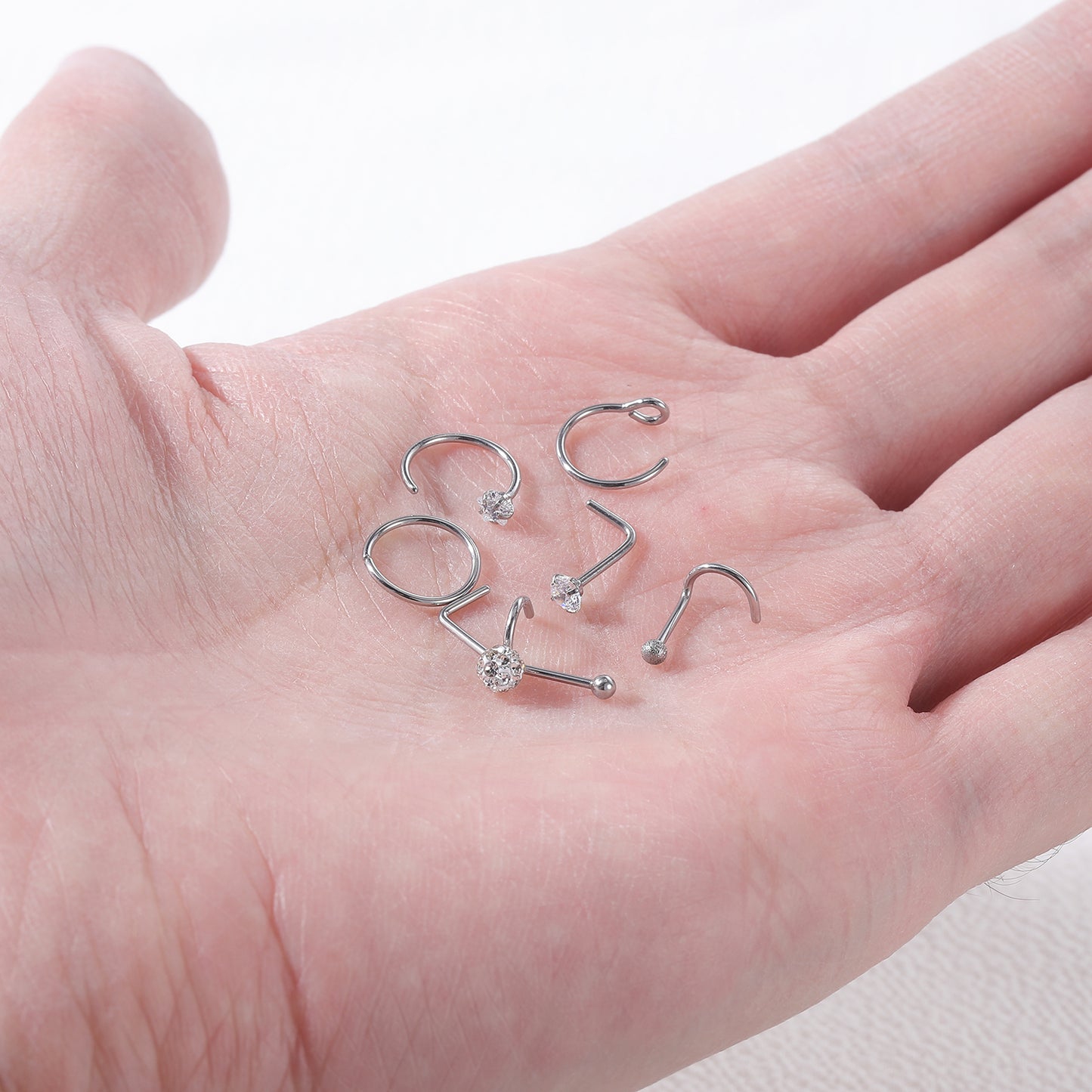 22pcs-set-20g-l-shaped-nose-stud-hoop-nose-rings-cz-nose-screw-piercing