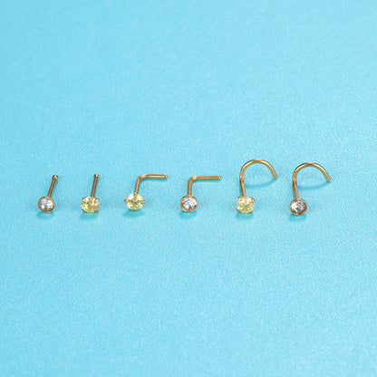 gold nose ring stud