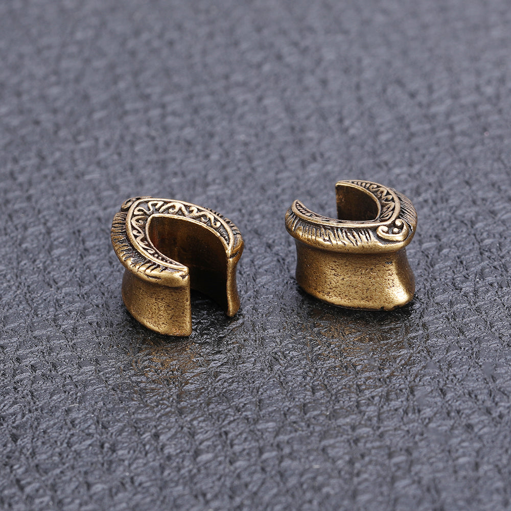 1-Pair-8-19mm-Golden-Semicircle-Ear-Plug-Tunnel-Vintage-Expander-Ear-Gauges-Piercings