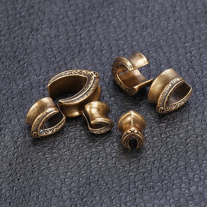 1-Pair-8-19mm-Golden-Semicircle-Ear-Plug-Tunnel-Vintage-Expander-Ear-Gauges-Piercings