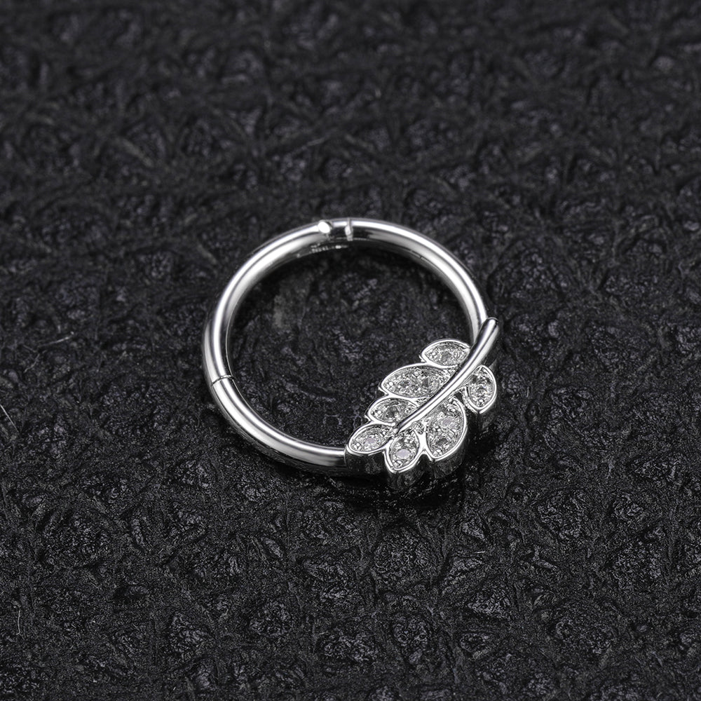 16g-leaf-cliker-septum-rings-crystal-stainless-steel-helix-cartilage-piercing