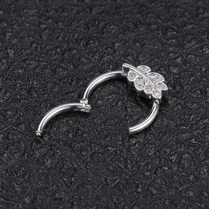 16g-leaf-cliker-septum-rings-crystal-stainless-steel-helix-cartilage-piercing