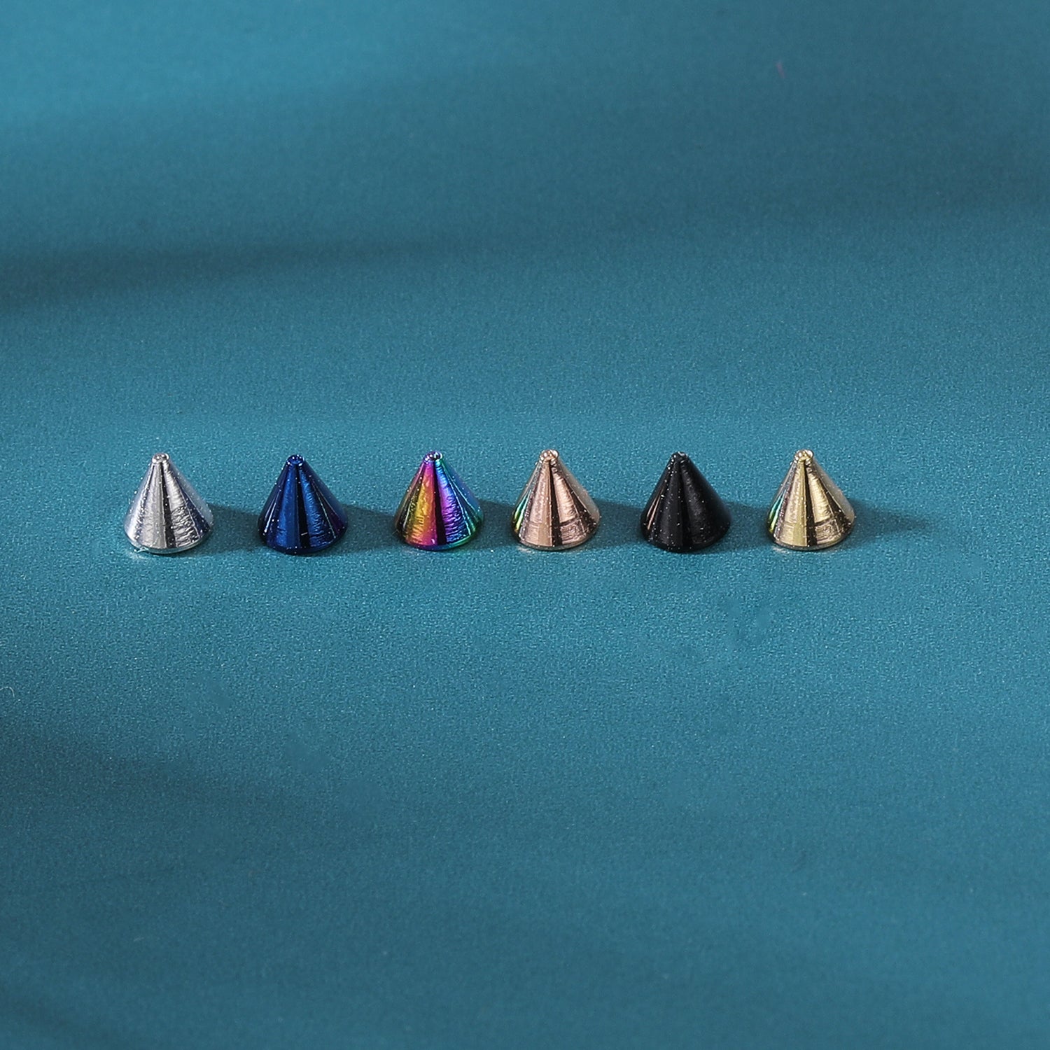 zs-6pcs-piercing-barbell-parts-16g-replacement-steel-spike-top-economic-set