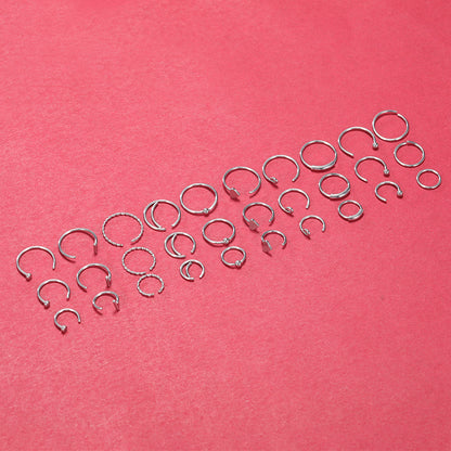 60-Pcs-Set-Stainless-Steel-Nose-Rings-Crystal-Acrylic-Nose-Bone-Piercing-Economic-Set