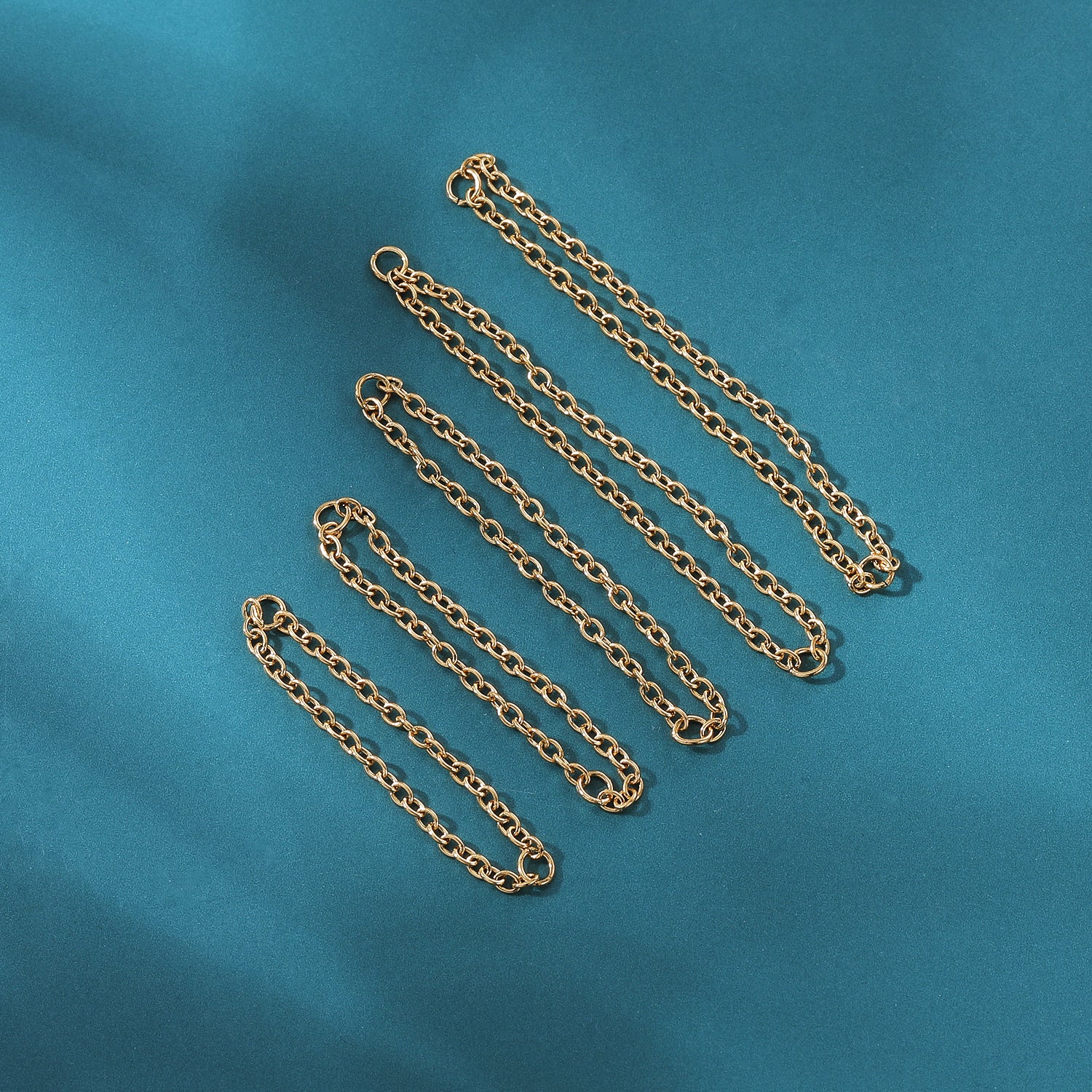 5pcs-set-gold-double-layers-chains-nose-stud-chain-economic-set