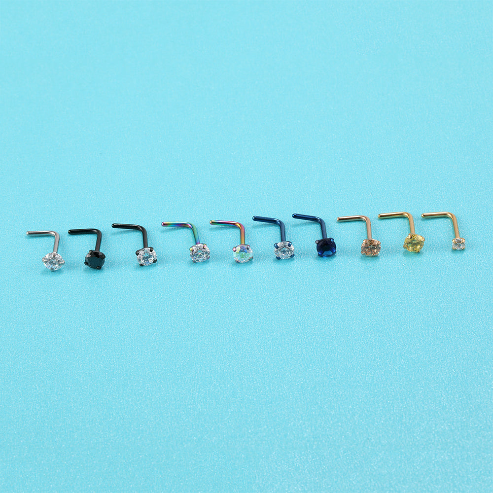 10-Pcs-Set-Multicolor-Nose-Piercings-Zirconia-Nose-Stud-L-Shaped-Economic-Set