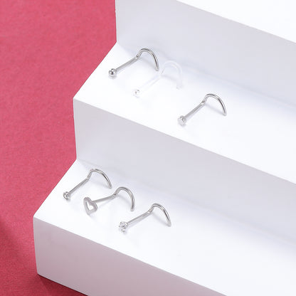 6Pcs-Set-Silver-Nose-Stud-Rings-Clear-Bioflex-Nose-Screw-Piercing-Economic-Set