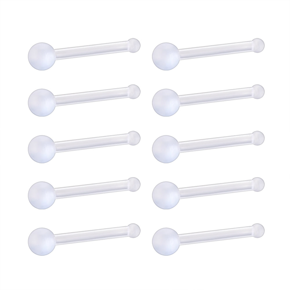 bone stud nose piercing