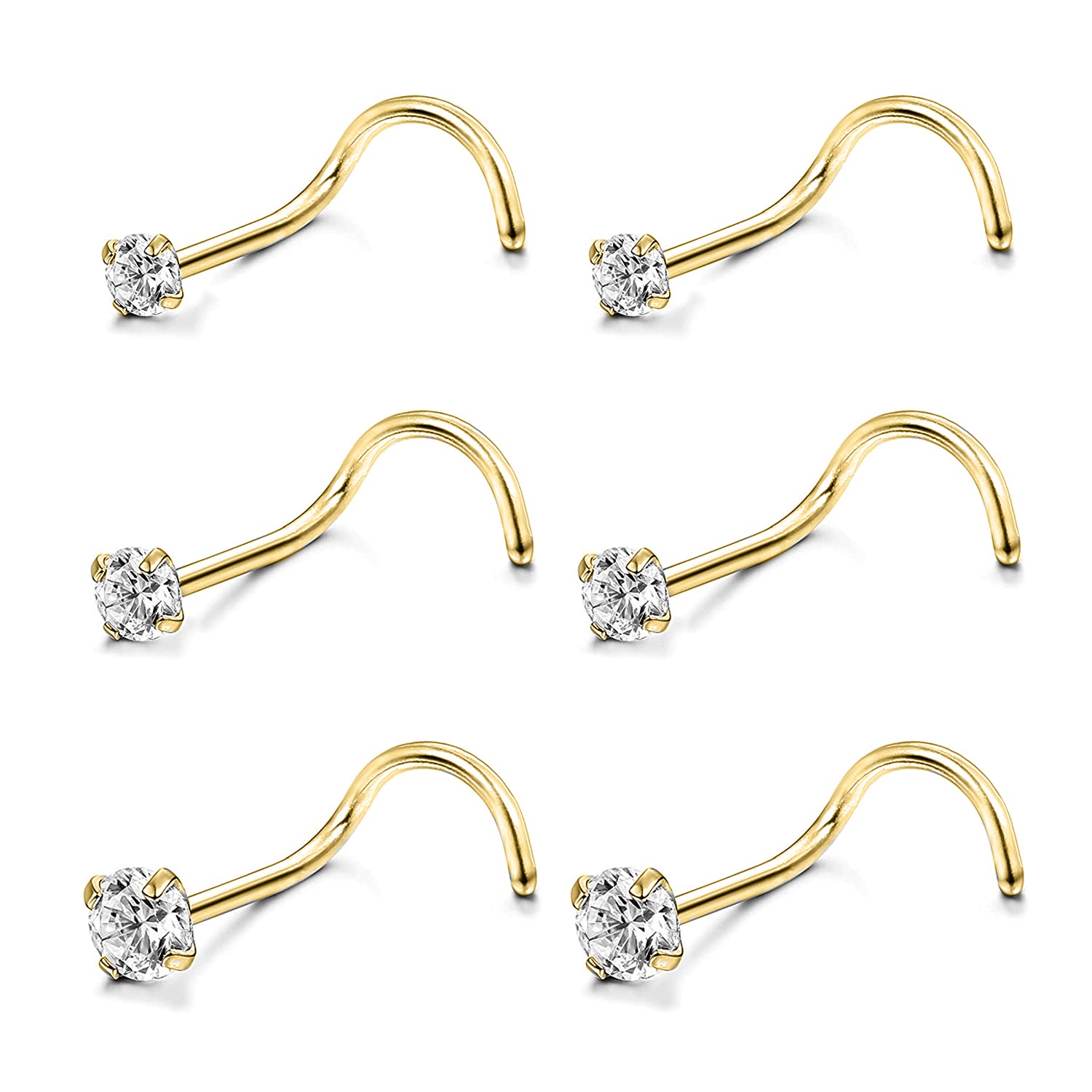 6pcs-set-gold-nose-stud-rings-crystal-nose-piercing-economic-set