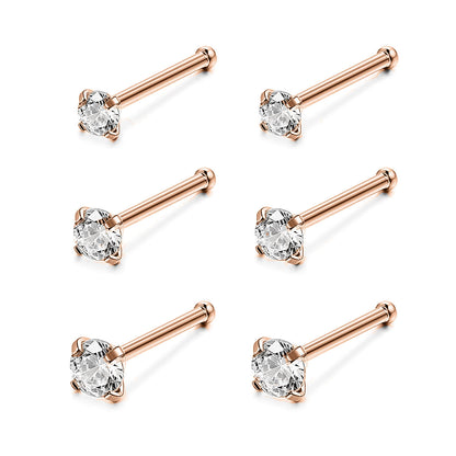 6pcs-set-rose-gold-nose-studs-crystal-nose-piercing-economic-set