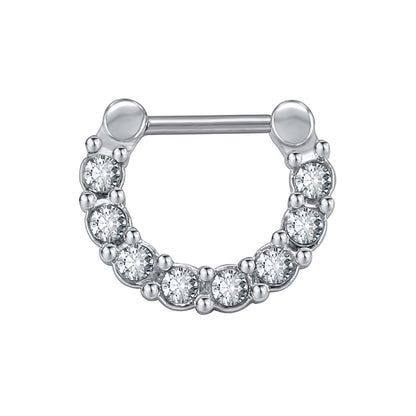 316L-Stainless-Steel-16G-Septum-Clicker-White-Zirconia-Cartilage-Helix-Earring