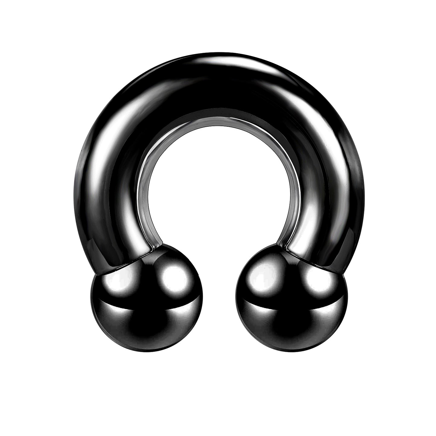 Large Size Nose Septum Rings Horseshoe Ring Piercing Stainless Steel Ear Piercing Plug Tunnel