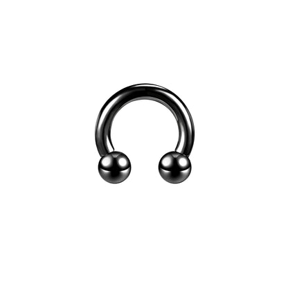 Large Size Nose Septum Rings Horseshoe Ring Piercing Stainless Steel Ear Piercing Plug Tunnel