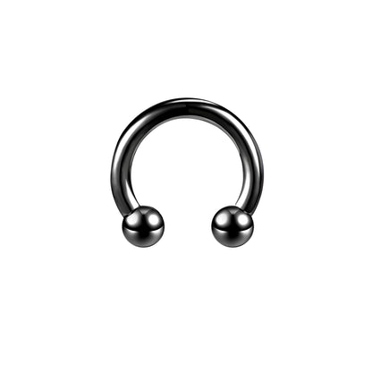 Large Size Nose Septum Rings Horseshoe Ring Piercing Stainless Steel Ear Piercing Plug Tunnel