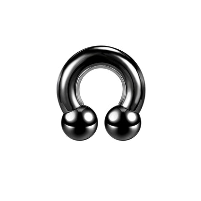 Large Size Nose Septum Rings Horseshoe Ring Piercing Stainless Steel Ear Piercing Plug Tunnel