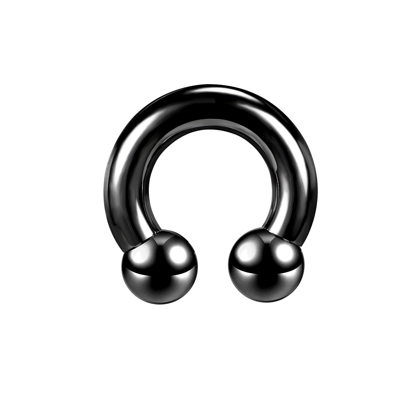 Large Size Nose Septum Rings Horseshoe Ring Piercing Stainless Steel Ear Piercing Plug Tunnel