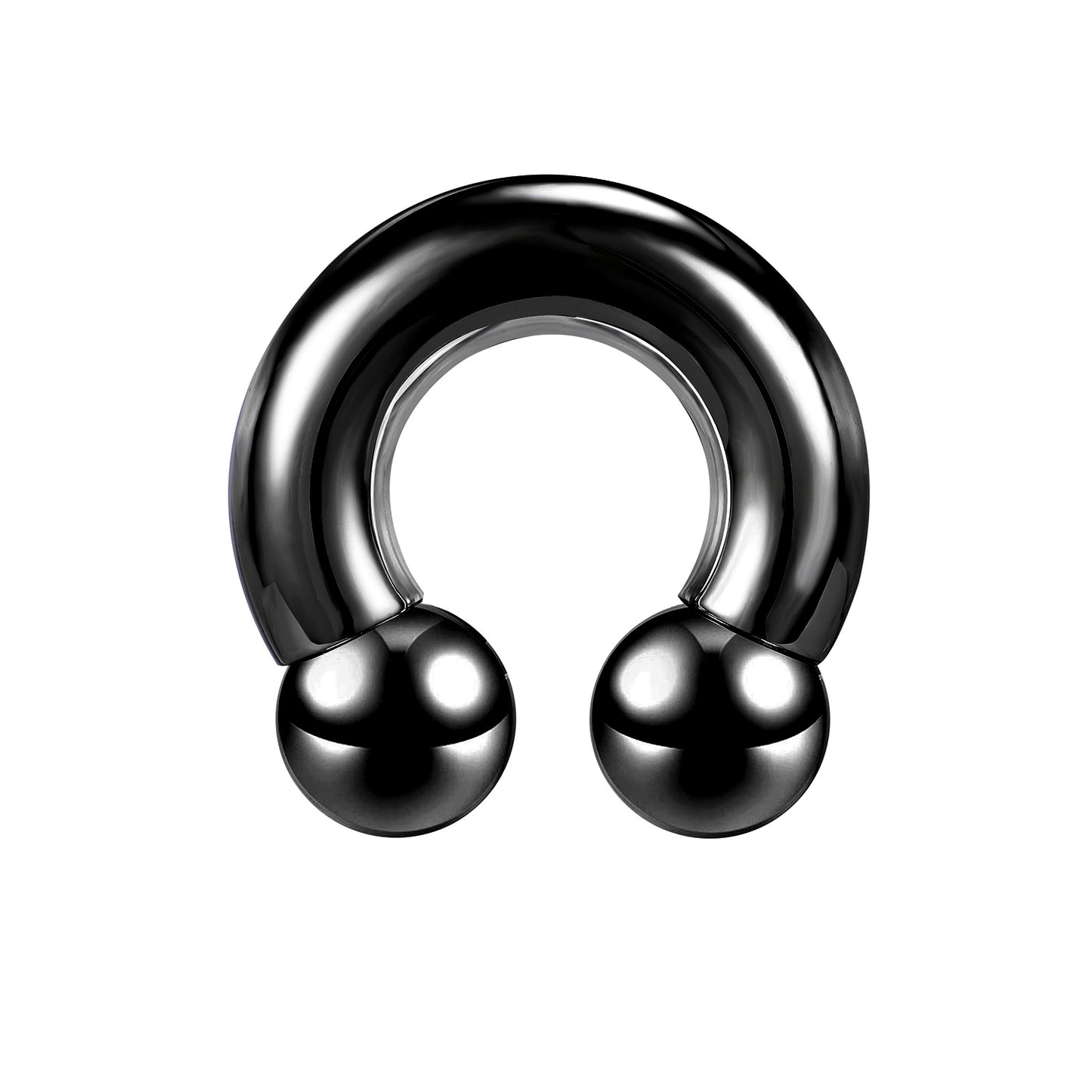 Large Size Nose Septum Rings Horseshoe Ring Piercing Stainless Steel Ear Piercing Plug Tunnel