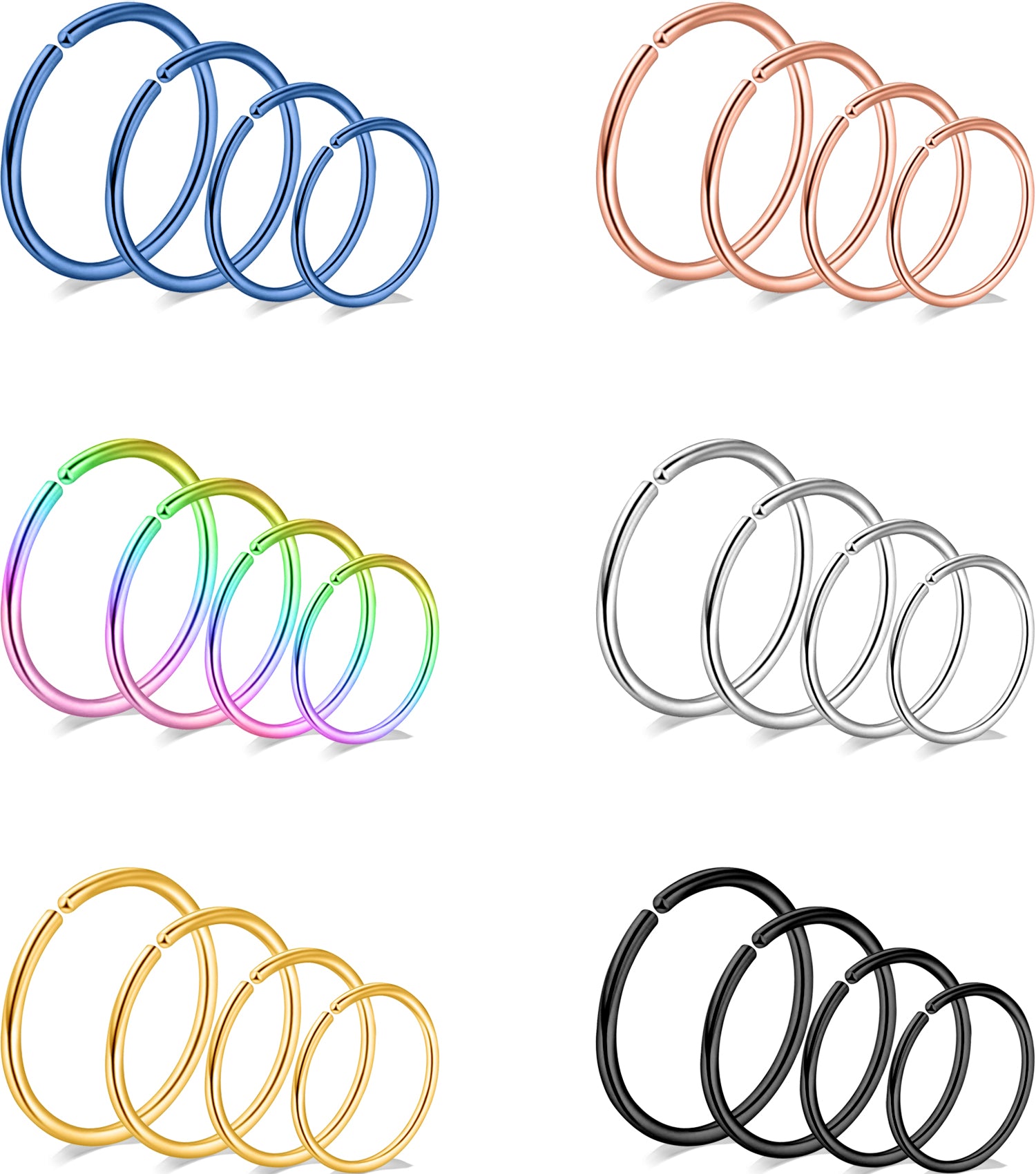 24-pcs-set-nose-hoop-ring-open-simple-cartilage-helix-piercing