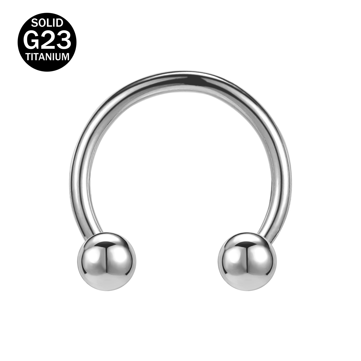 16G G23 Titanium Nose Rings Horseshoe BCR Septum Rings Piercing Ear Conch Cartilage Helix Piercing