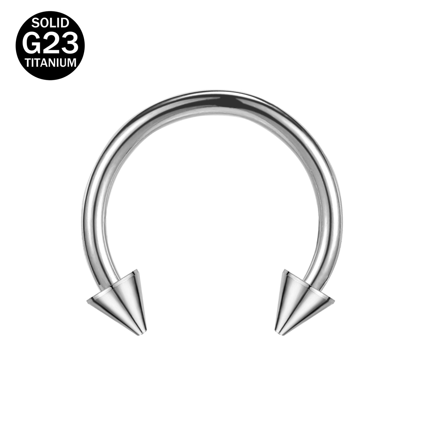 16G G23 Titanium Nose Septum Rings BCR Horseshoe Lip Piercing Helix Tragus Cartilage Earrings