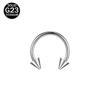 16G G23 Titanium Nose Septum Rings BCR Horseshoe Lip Piercing Helix Tragus Cartilage Earrings