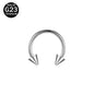 16G G23 Titanium Nose Septum Rings BCR Horseshoe Lip Piercing Helix Tragus Cartilage Earrings