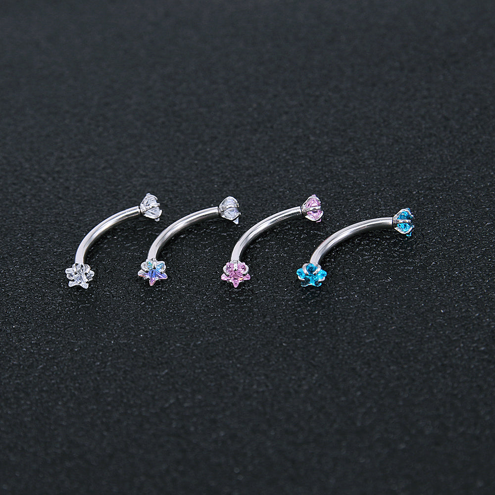 16g-Eyebrow-Ring-Piercing-Barbell-Star-Crystal-Zirconia-Curve-Helix-Daith-Piercing