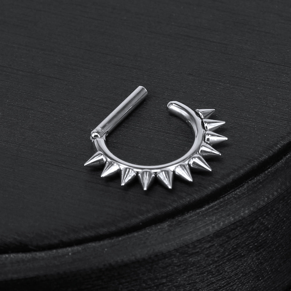 14g-Punk-Cone-Shape-Septum-Clicker-Nose-Ring