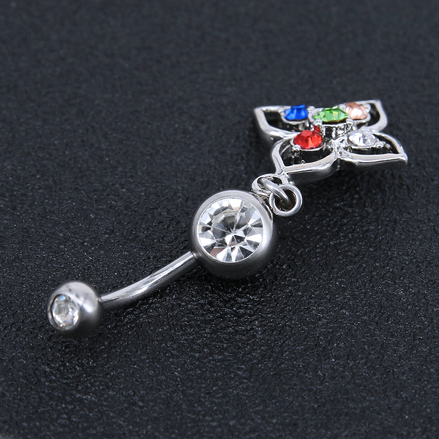 colorful belly button rings