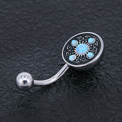 opal navel piercing