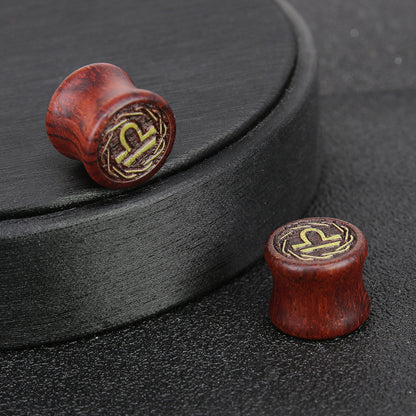 1-Pair-8-20mm-Reddish-Brown-Libra-Ear-Plug-Tunnel-Carved-Solid-Wood-Expander-Ear-Stretchers-Piercings