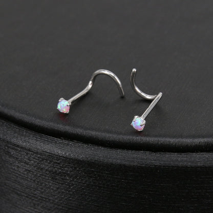 1Pc-20g-Natural-Opal-Stone-Nose-Stud-Piercing-Nose-Screws