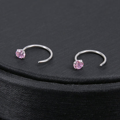 1Pc-20g-Round-Cubic-Zirconia-Nose-Ring-Piercing-C-Shape-Nose-Stud