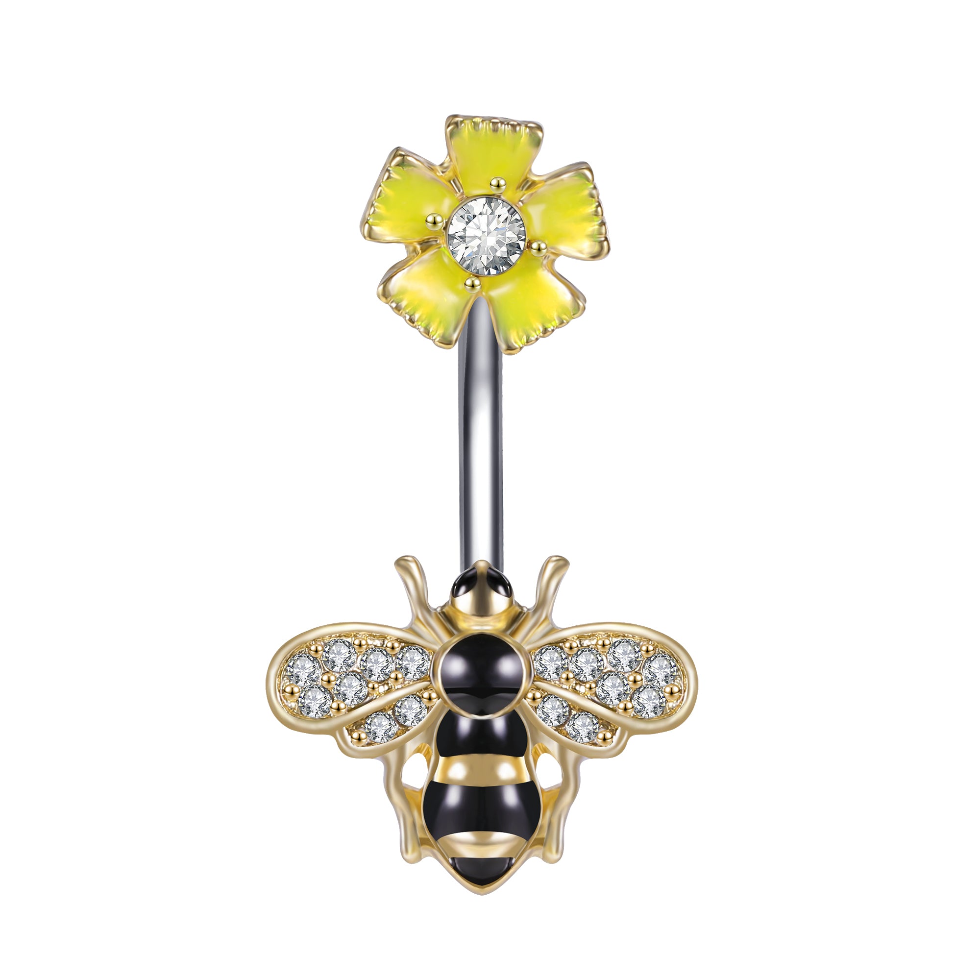 bee belly button rings