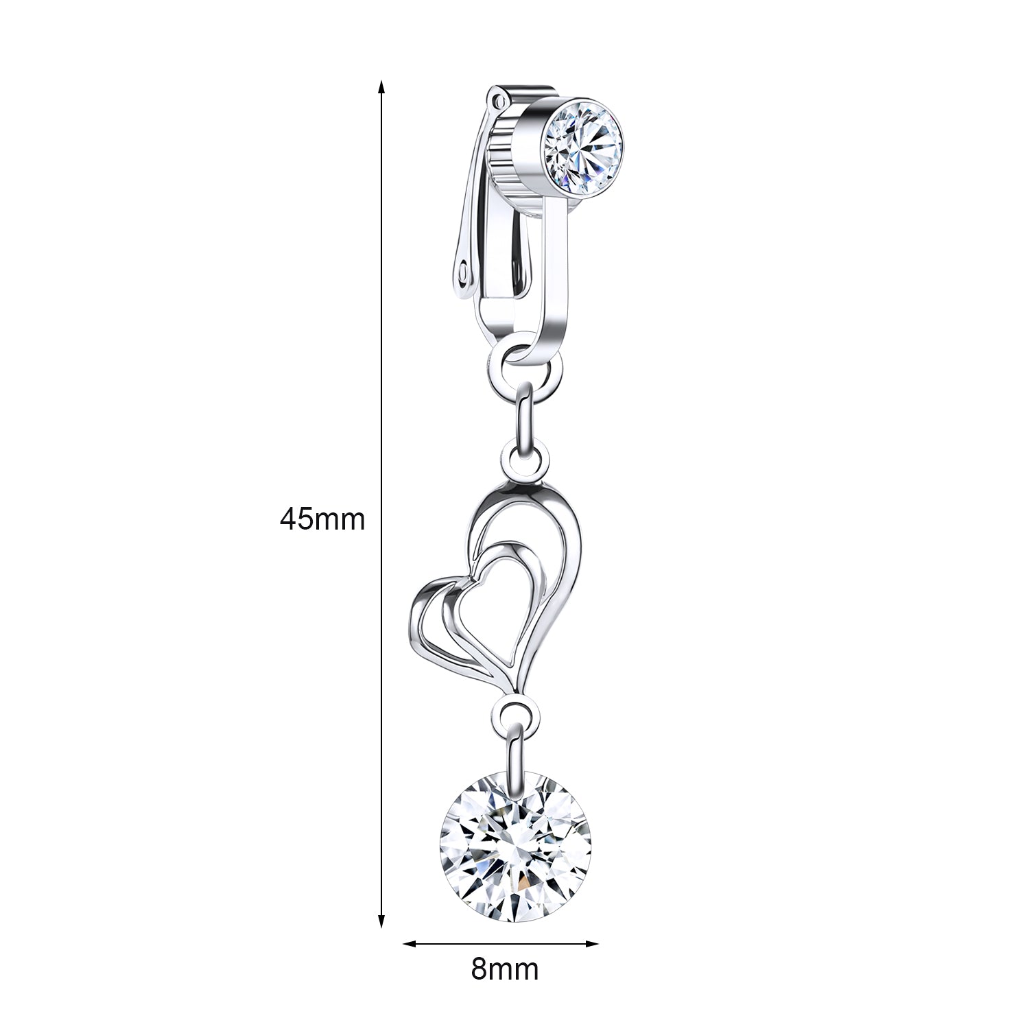 Fake-Silver-Belly-Navel-Clip-Hollow-Out-Heart-Belly-Button-Ring