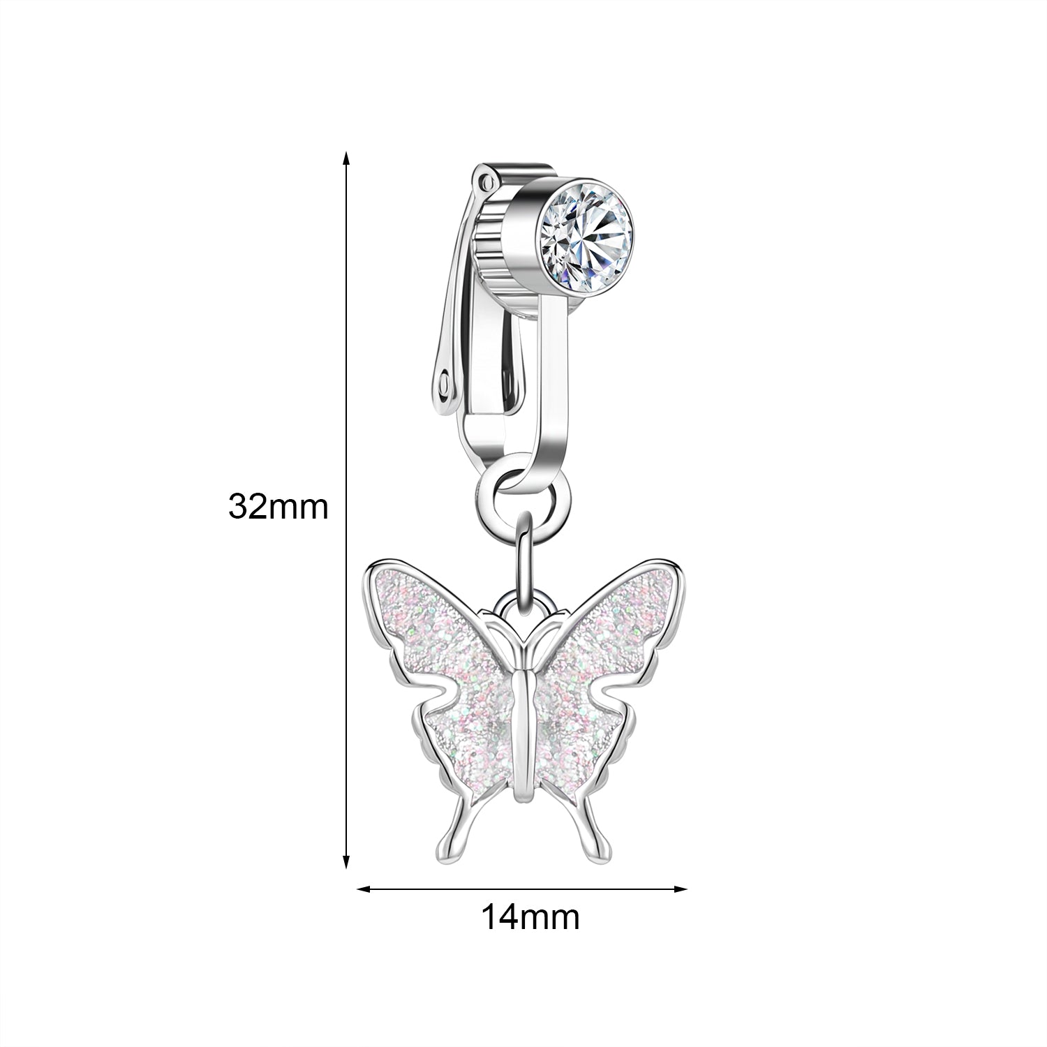 fake-butterfly-belly-navel-clip-cubic-zircon-belly-button-ring