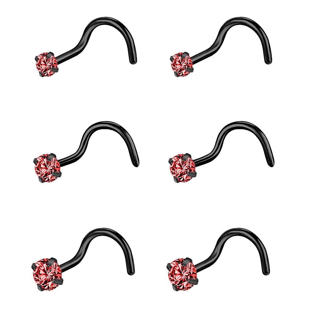 6-pcs-set-20g-red-crystal-nose-rings-black-nose-stud-nose-corkscrew-piercing