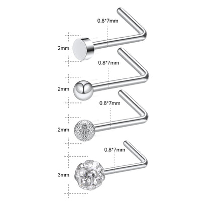 8-Pcs-Set-20g-L-Shaped-Nose-Studs-Round-Nose-Piercing-Economic-Set