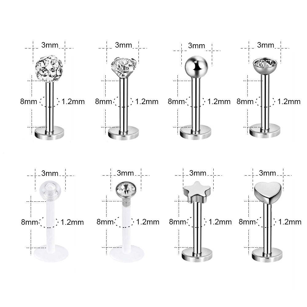 16pcs-set-16g-cubic-zirconia-lip-labret-studs-piercing-conch-helix-piercing-economic-set