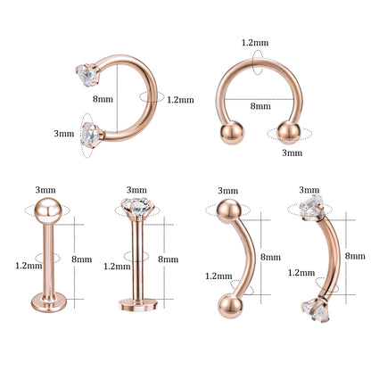 12pcs-set-gold-sliver-16g-horse-shoe-septum-rings-crystal-eyebrow-lip-helix-cartilage-piercing-econonmic-set