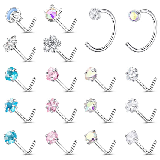 16pcs-set-20g-l-shaped-nose-stud-hoop-nose-rings-moon-flower-nostril-rings-set