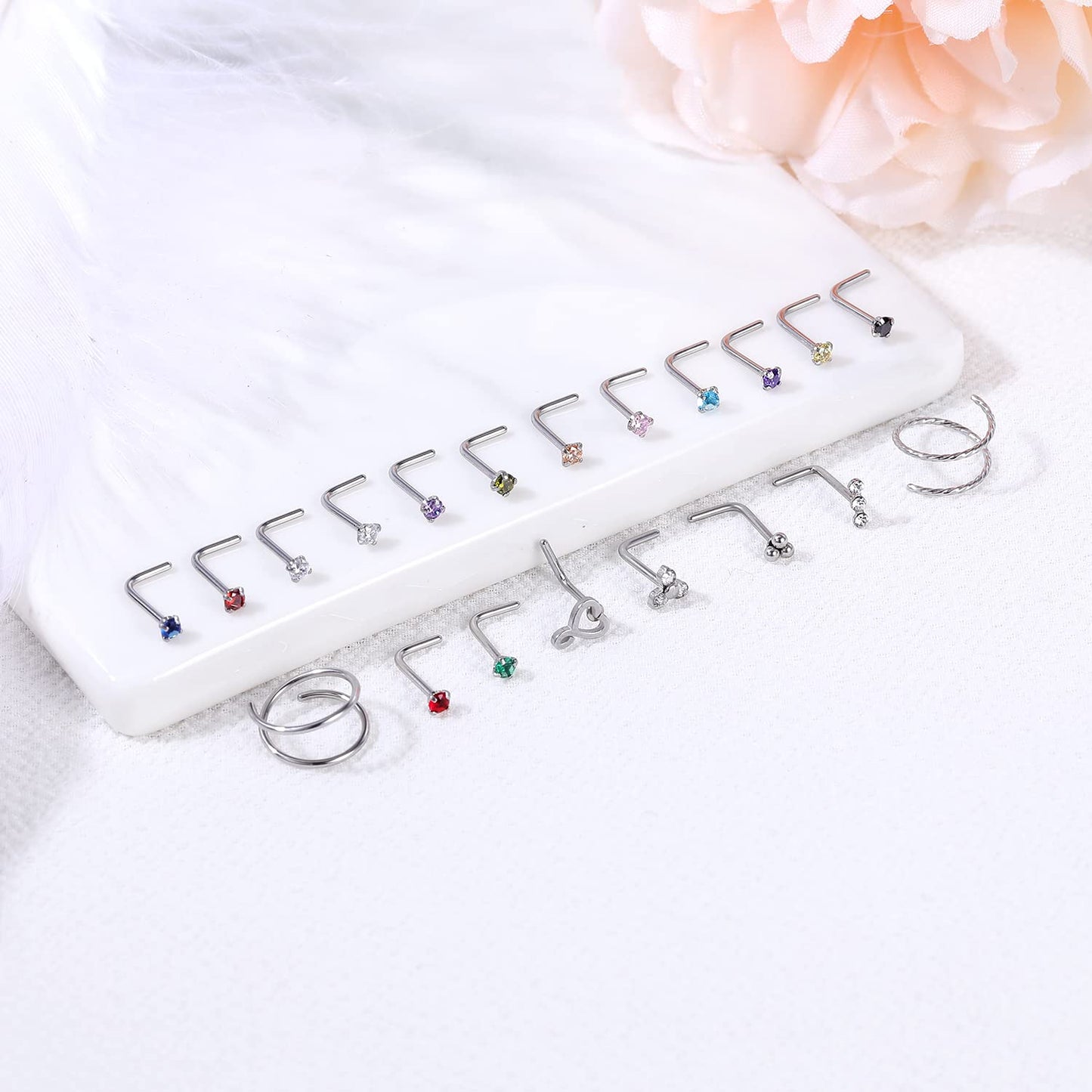 16pcs-set-20g-l-shaped-nose-stud-hoop-nose-rings-cz-moon-flower-nostril-rings-set