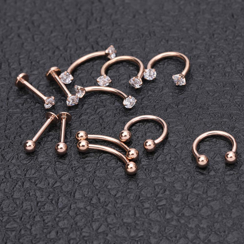 6-12pcs-rose-gold-horseshoe-septum-piercing-cz-eyebrow-piercing-helix-tragus-earrings-jewelry