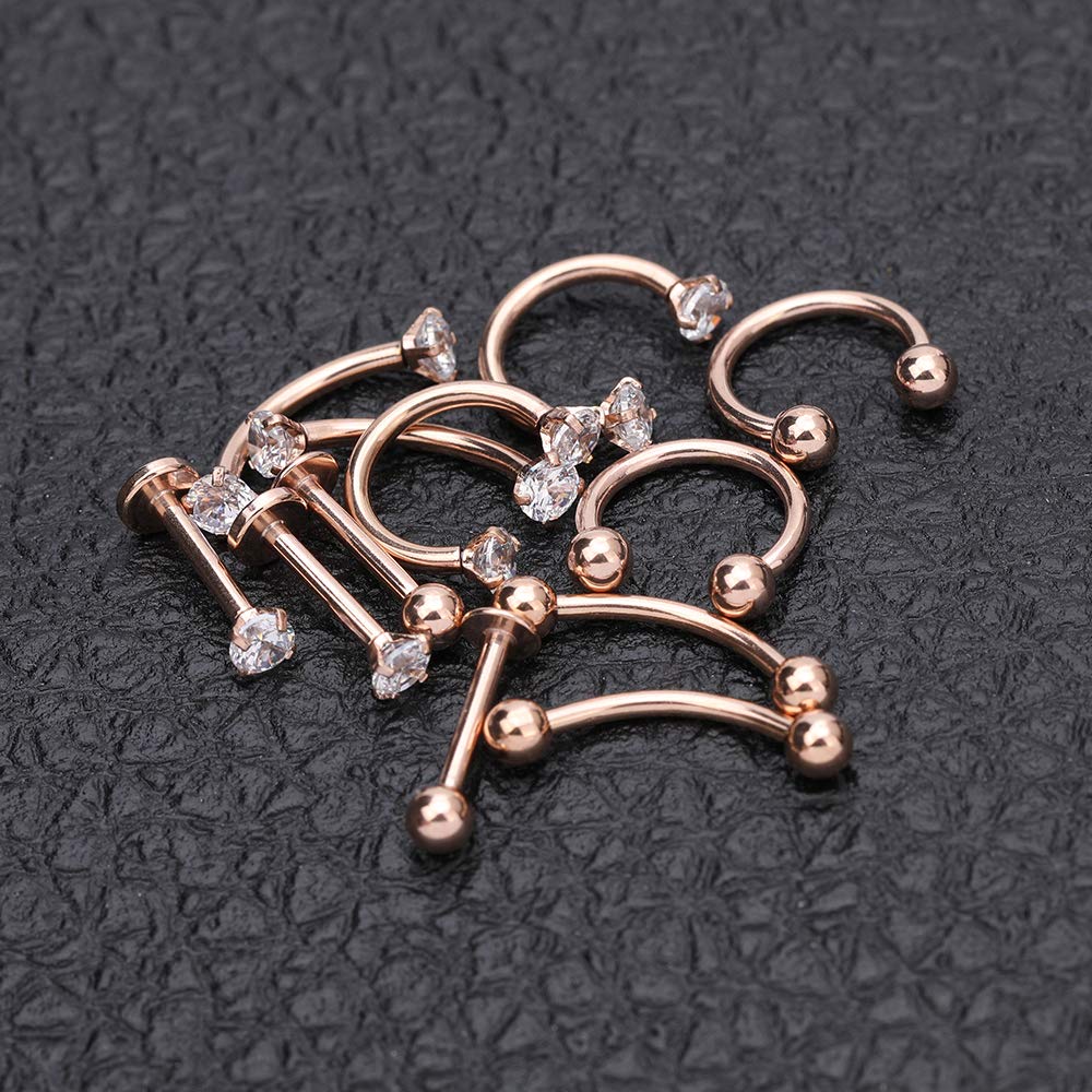 6-12pcs-rose-gold-horseshoe-septum-piercing-cz-eyebrow-piercing-helix-tragus-earrings-jewelry